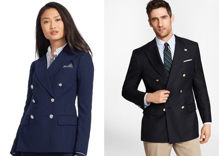 Blazer có 6 khuy cài và túi xẻ Blazer có 6 khuy cài và túi xẻ