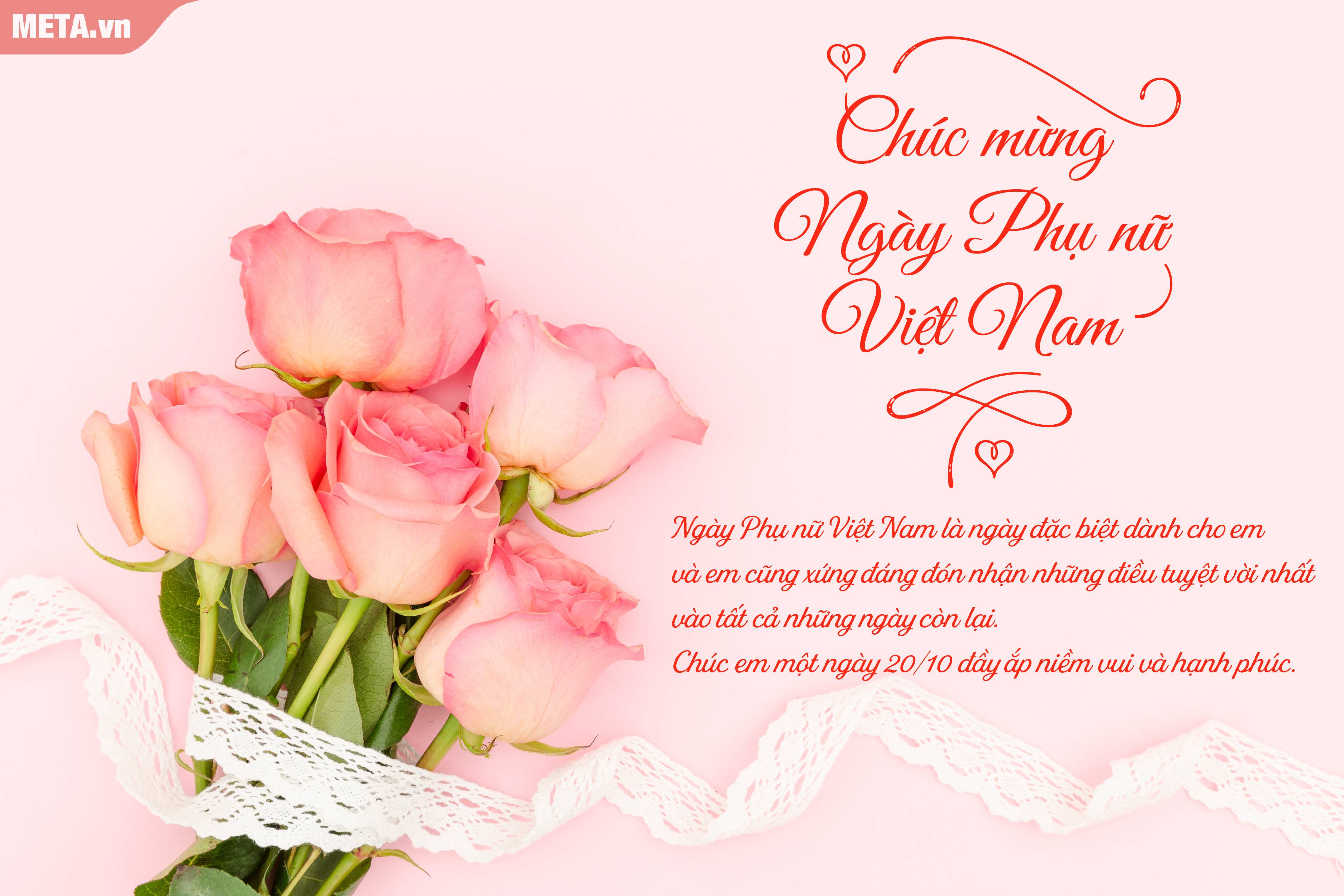 Lời chúc 20/10 cho người yêu, bạn gái ngọt ngào và ý nghĩa nhất