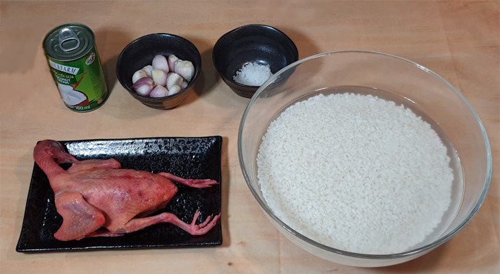 Nguyên liệu làm xôi chim Nguyên liệu làm xôi chim