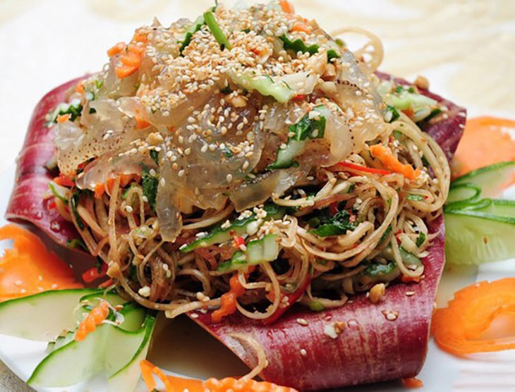 Nộm sứa hoa chuối Nộm sứa hoa chuối