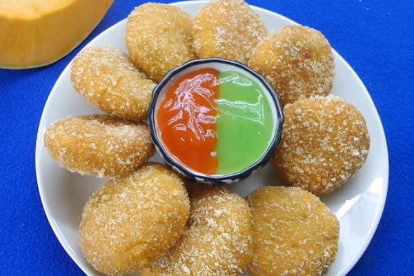 Cách làm bánh bí đỏ chiên