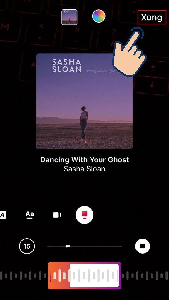 Bạn bấm vào xong để hoàn tất