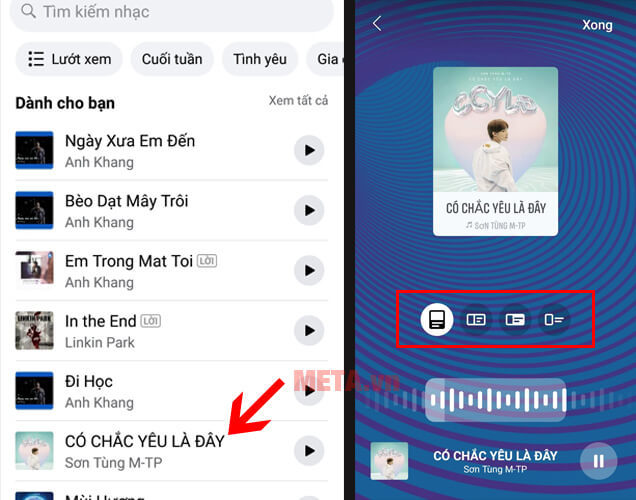 Cách ghép nhạc vào tin trên Facebook