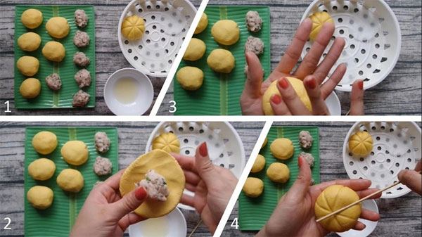 Bánh bí đỏ hấp