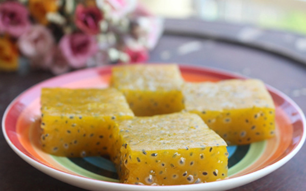 Thạch bí đỏ hạt é Thạch bí đỏ hạt é