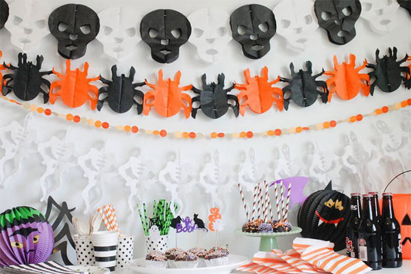 Trang trí Halloween bằng giấy