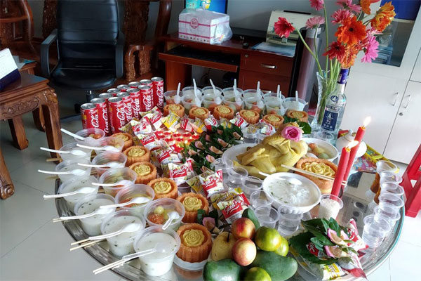 Mâm cúng đầy tháng