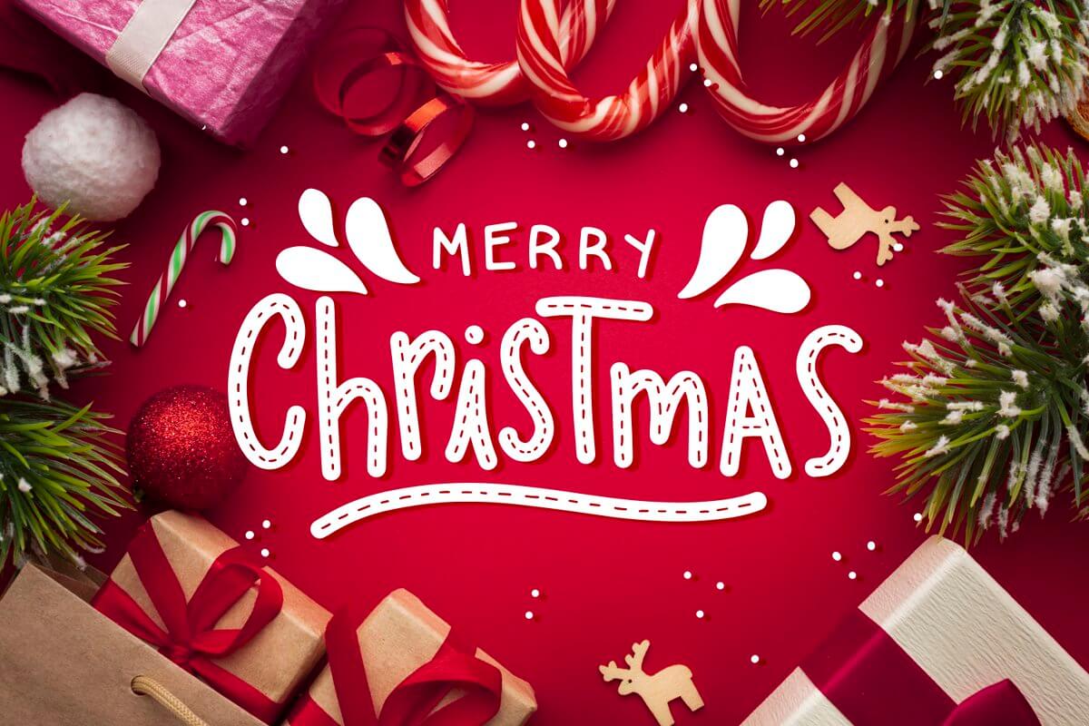 Ảnh mừng giáng sinh đẹp với lời chúc Merry Christmas