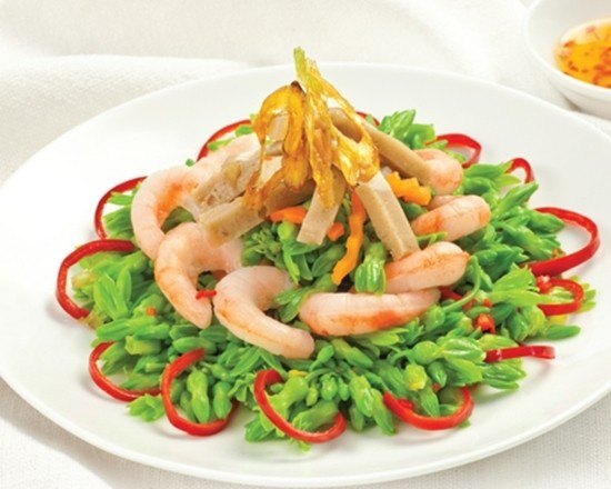 Hoa thiên lý xào tôm