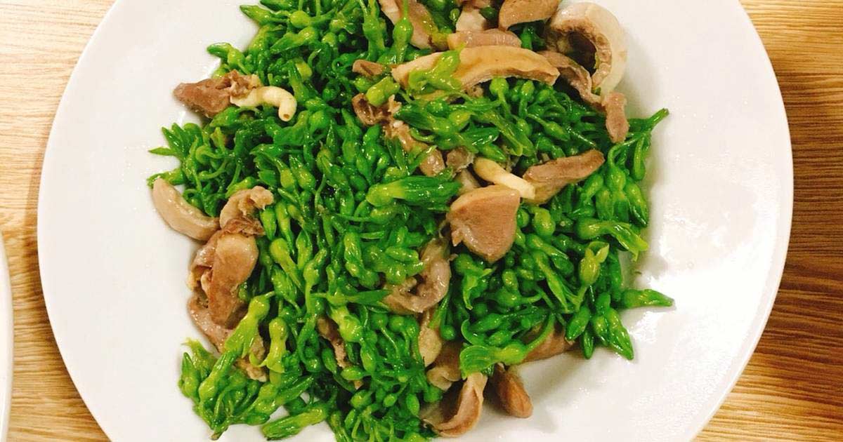 Hoa thiên lý xào lòng gà