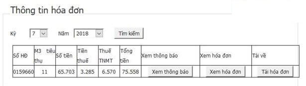 Cách tra cứu hóa đơn tiền nước trên website