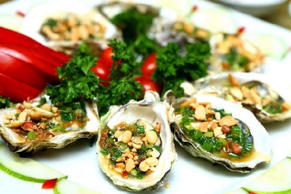 Hàu nướng mỡ hành Hàu nướng mỡ hành