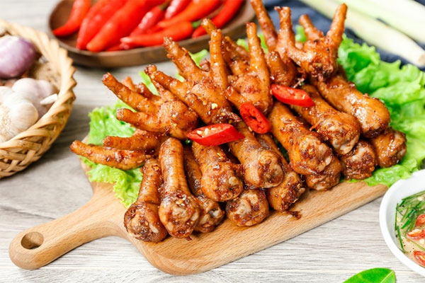 Chân gà nướng mật ong Chân gà nướng mật ong