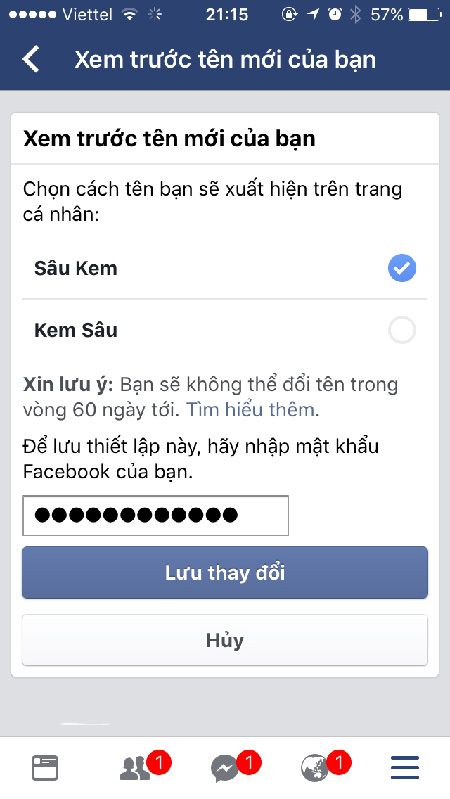 Sau khi chọn “xem lại thay đổi” thì bạn nhấn “lưu lại thay đổi” để hoàn thành Sau khi chọn “xem lại thay đổi” thì bạn nhấn “lưu lại thay đổi” để hoàn thành