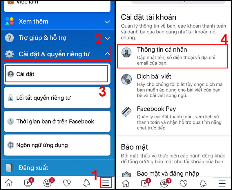 Hướng dẫn cách khóa fb tạm thời trên điện thoại