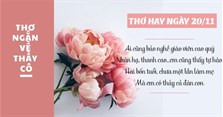 Thơ 20/11 tự sáng tác ngắn, hay về thầy cô
