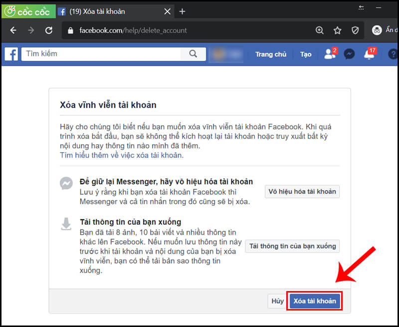 Hướng dẫn cách xóa fb vĩnh viễn trên máy tính Hướng dẫn cách xóa fb vĩnh viễn trên máy tính
