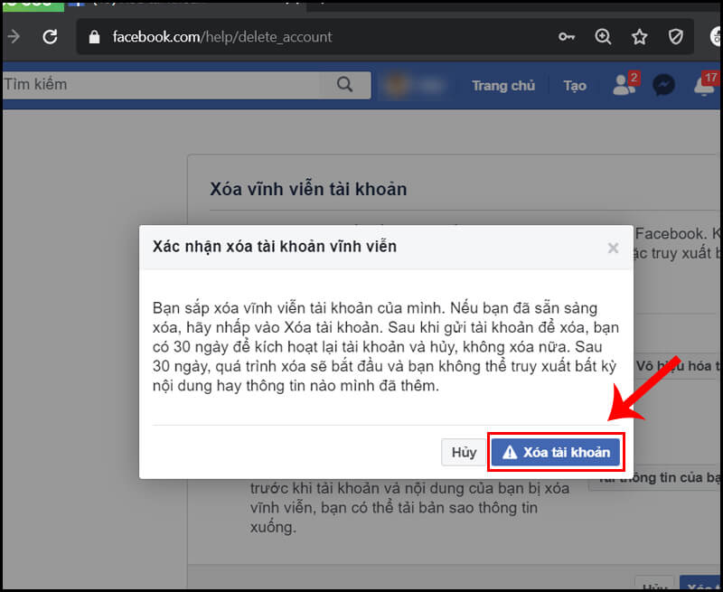 Hướng dẫn cách xóa fb vĩnh viễn trên máy tính Hướng dẫn cách xóa fb vĩnh viễn trên máy tính