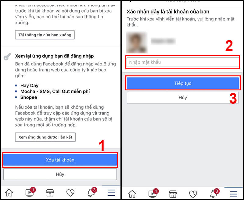 Hướng dẫn cách xóa fb vĩnh viễn trên điện thoại Hướng dẫn cách xóa fb vĩnh viễn trên điện thoại