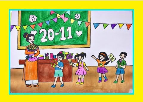 Tranh tri ân thầy cô Tranh tri ân thầy cô