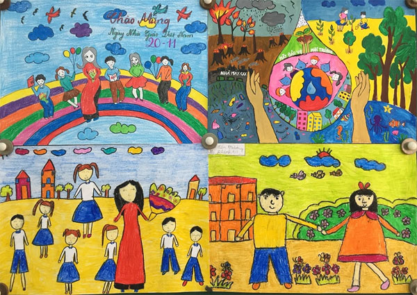 Tranh vẽ về ngày 20/11 Tranh vẽ về ngày 20/11