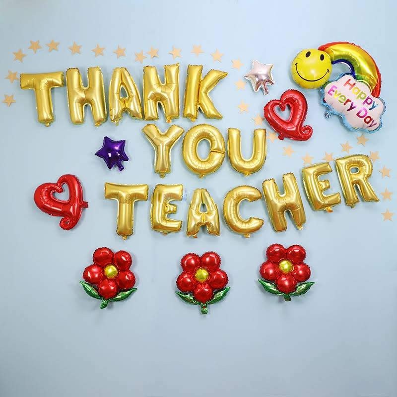 Mẫu bóng bay chữ để trang trí bảng lớp 20/11