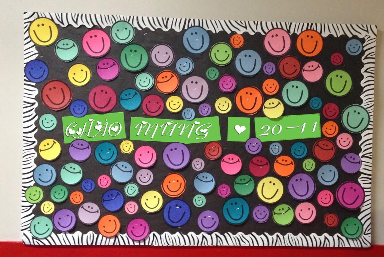 Trang trí bảng lớp 20 - 11 đẹp, đáng yêu