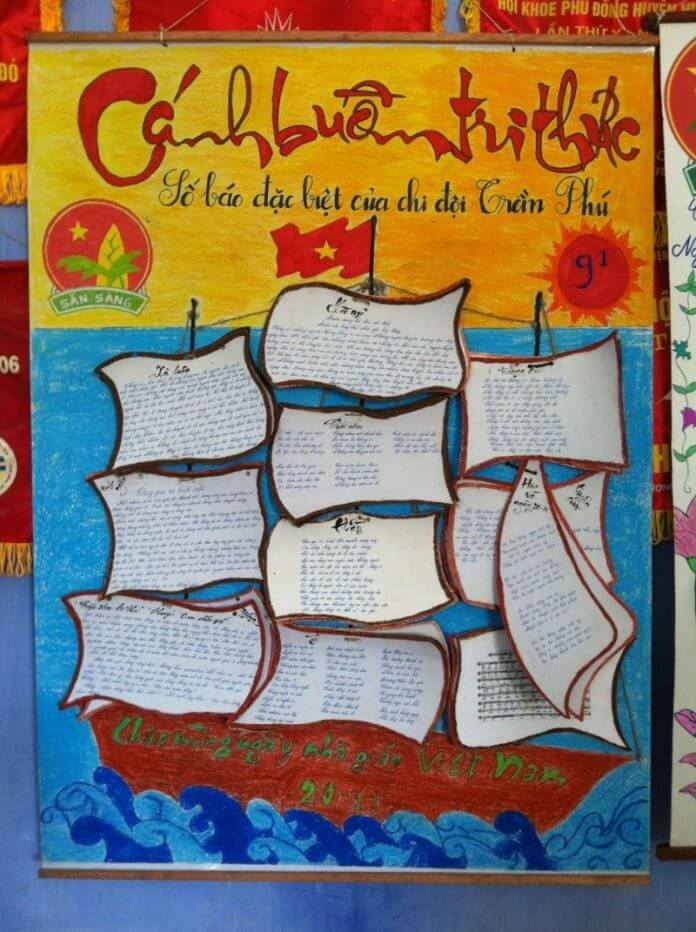 Một số mẫu báo tường 20/11 đẹp và sáng tạo