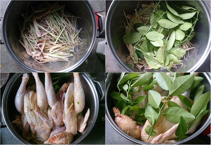 Cách luộc gà ngon bằng sả, lá chanh, không cần nước
