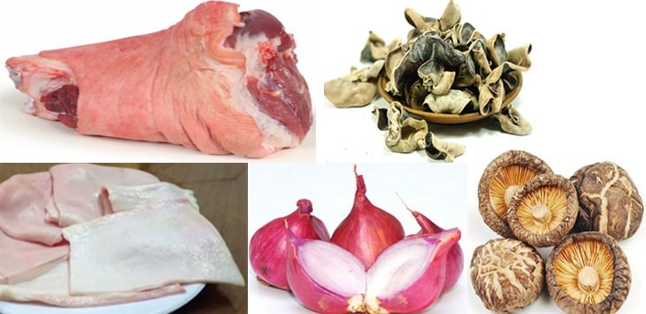 Nguyên liệu làm thịt lợn nấu đông ăn Tết chuẩn miền Bắc Nguyên liệu làm thịt lợn nấu đông ăn Tết chuẩn miền Bắc