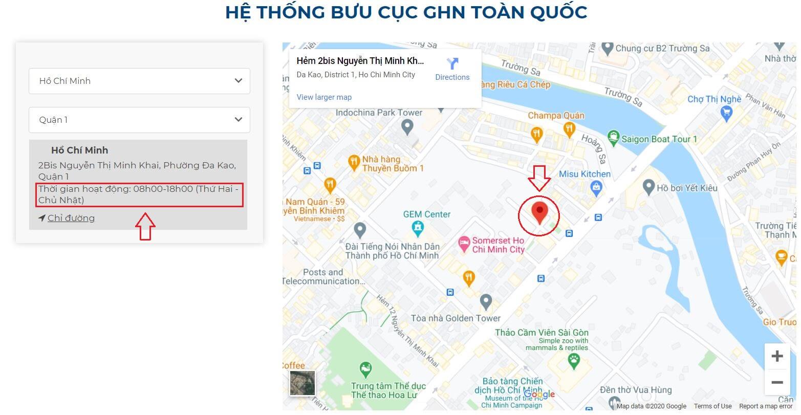 Tìm địa chỉ bưu cục của GHN ở đâu?Thời gian làm việc của các bưu cục GHN