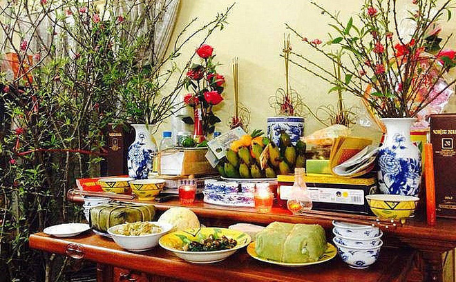 Hướng dẫn cách bố trí bàn cúng Tất niên