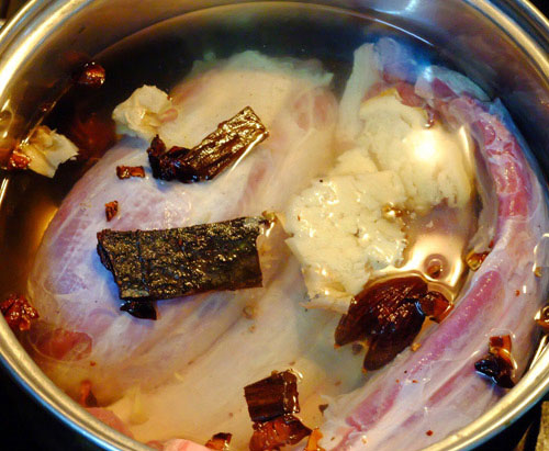 Luộc bắp bò Luộc bắp bò