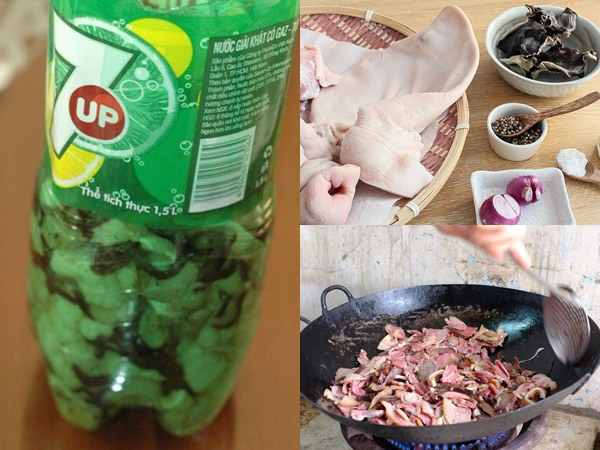 Cách làm giò thủ bằng chai nhựa Cách làm giò thủ bằng chai nhựa