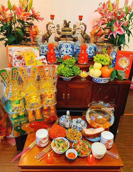 Mâm cỗ cúng ông Công ông Táo Mâm cỗ cúng ông Công ông Táo