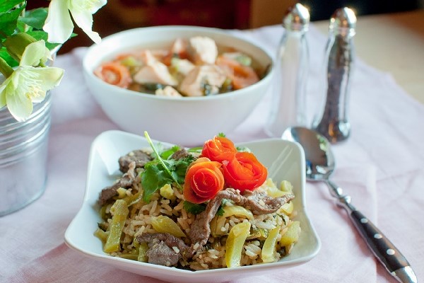 Cơm rang dưa bò hấp dẫn