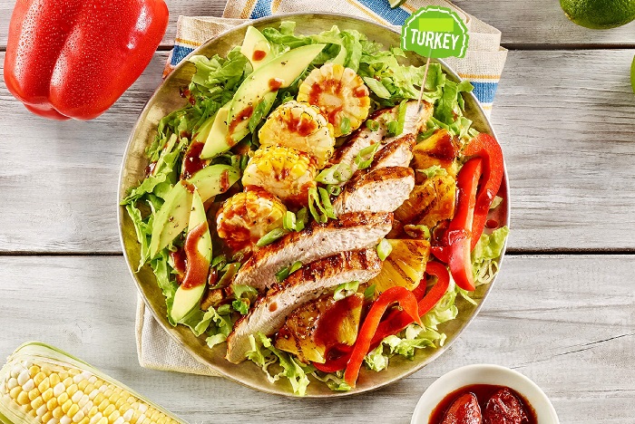 Salad gà tây với rau củ Salad gà tây với rau củ