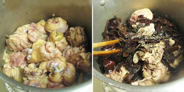 Cách nấu thịt gà đông Cách nấu thịt gà đông