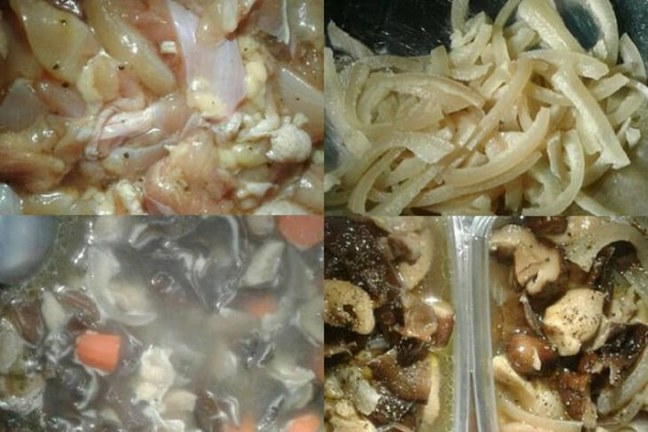 Cách nấu thịt gà đông với bì lợn Cách nấu thịt gà đông với bì lợn