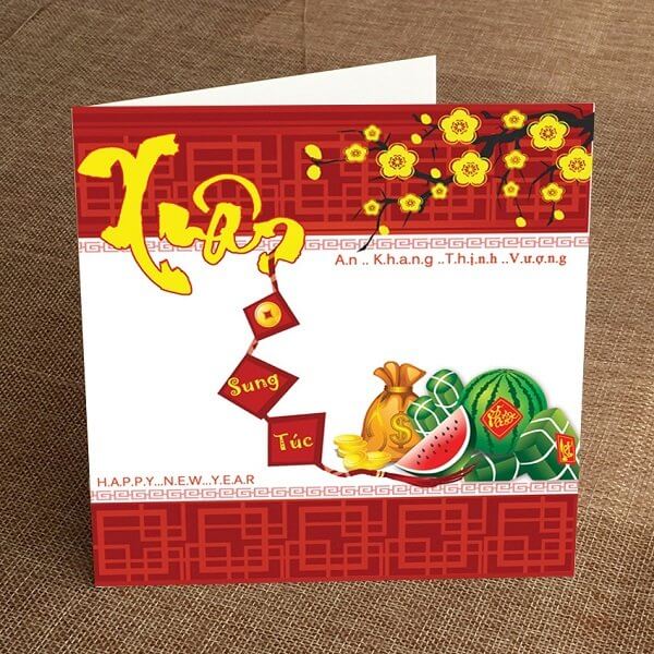 Thiệp chúc Tết đẹp cho năm 2024