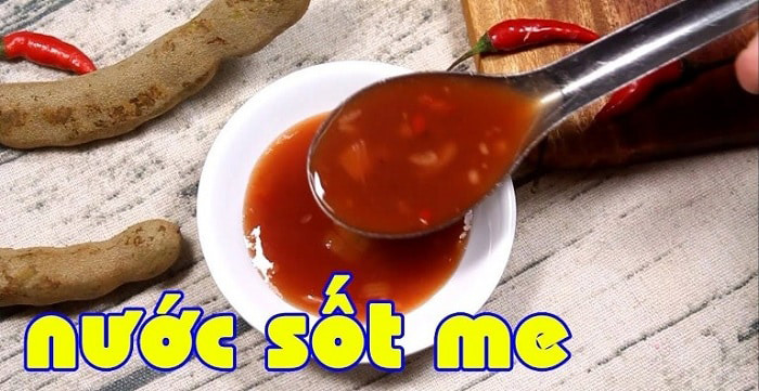 Nước sốt me bánh tráng trộn Nước sốt me bánh tráng trộn