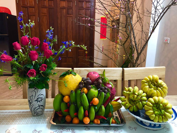 Cách bày mâm ngũ quả ngày Tết miền Bắc