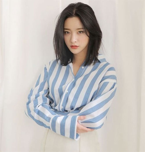 Kiểu tóc layer nữ uốn chữ C Kiểu tóc layer nữ uốn chữ C