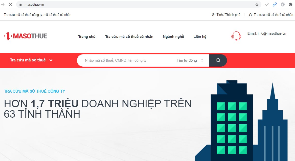 Tra cứu thông tin doanh nghiệp qua mã số thuế (mst) 