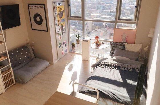 Trang trí phòng trọ nhỏ kiểu Hàn Quốc Trang trí phòng trọ nhỏ kiểu Hàn Quốc