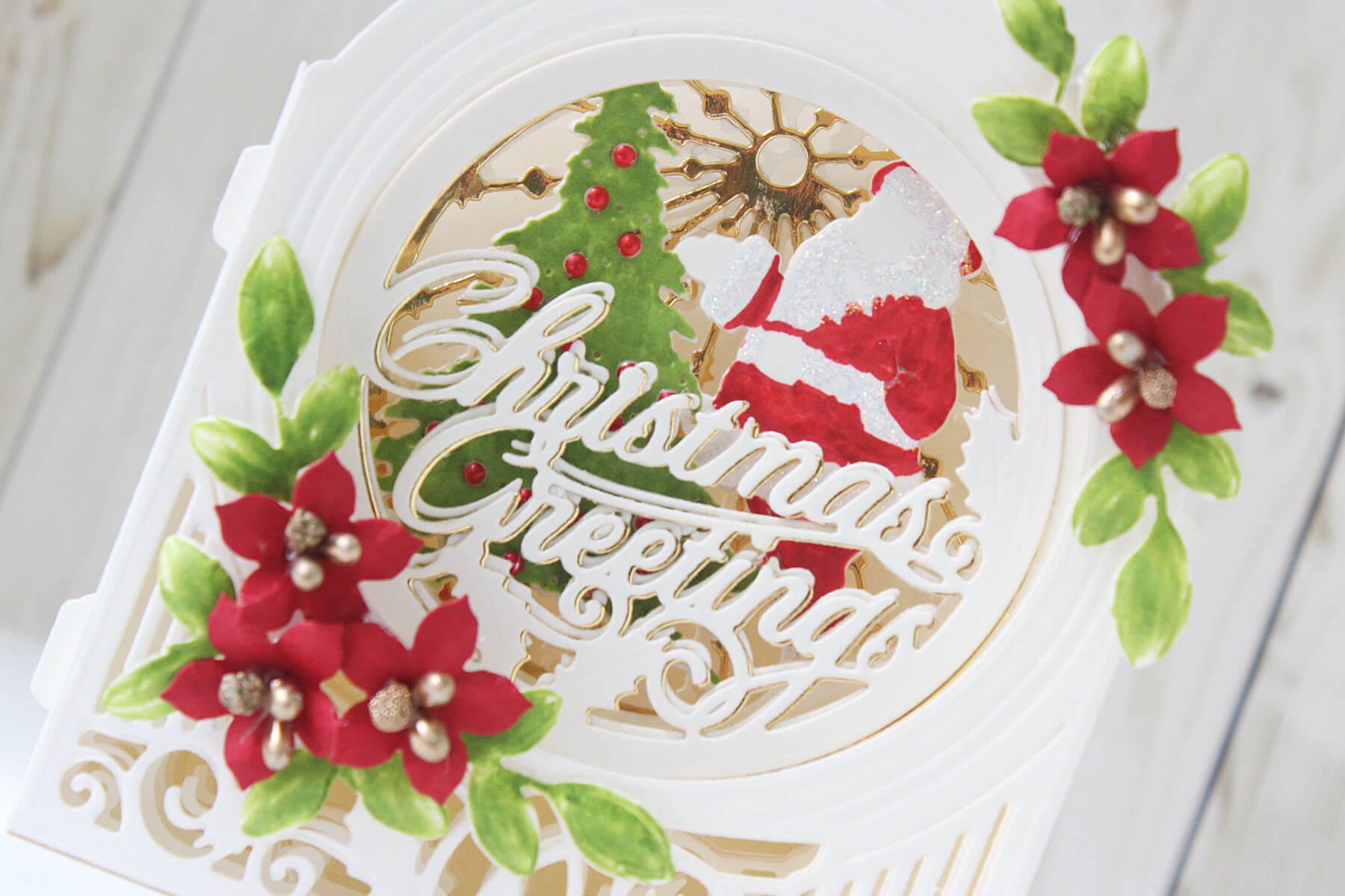 Thiệp Giáng Sinh handmade đơn giản Thiệp Giáng Sinh handmade đơn giản