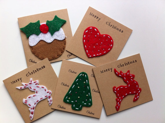 Trang trí thiệp Noel handmade Trang trí thiệp Noel handmade