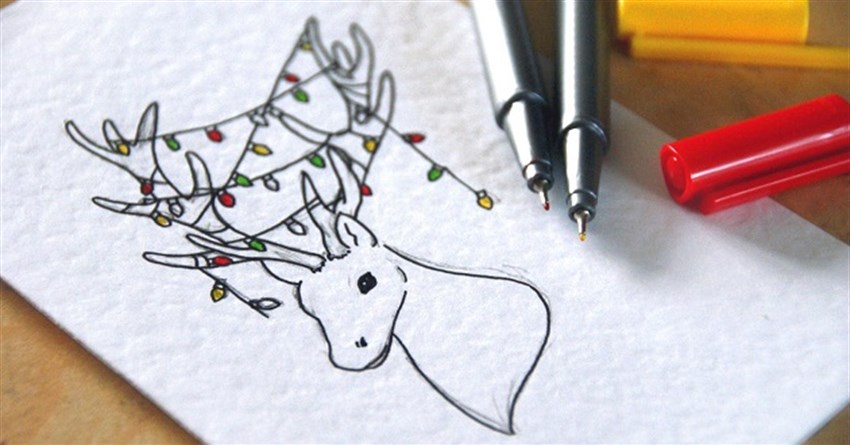 Cách vẽ thiệp Giáng Sinh đơn giản, đẹp mừng lễ Noel