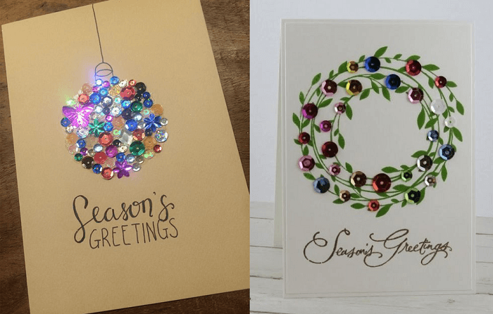 Một số mẫu vẽ thiệp Giáng Sinh đơn giản và dễ thương