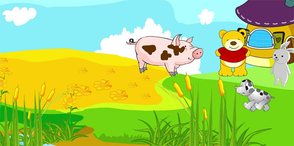 Câu chuyện Lợn con đi thăm bạn